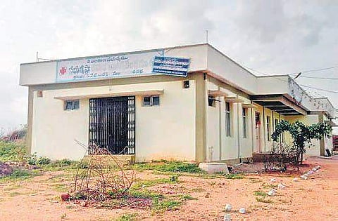 The Primary Health Centre building taken over by mandal tehsildar as his office at Adavidevulapally mandal headquarters of Nalgonda district | Express