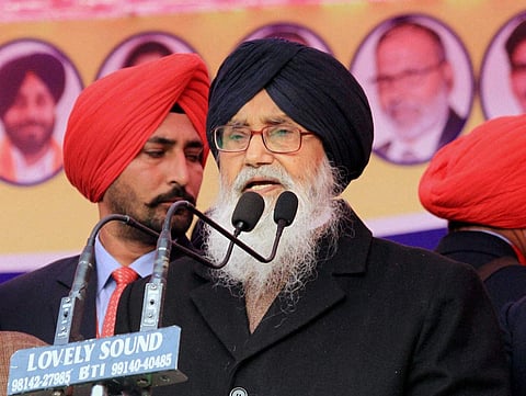 Former Punjab CM Parkash Singh Badal (File | PTI)
