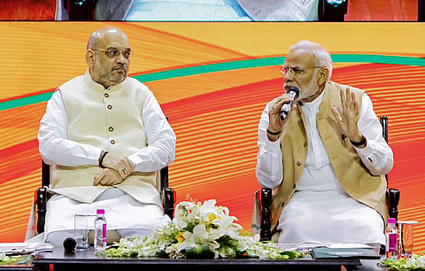 Prime Minister Narendra Modi and BJP president Amit Shah  (File Photo | PTI)