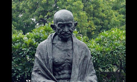 Mahatma Gandhi's statue (File | PTI)