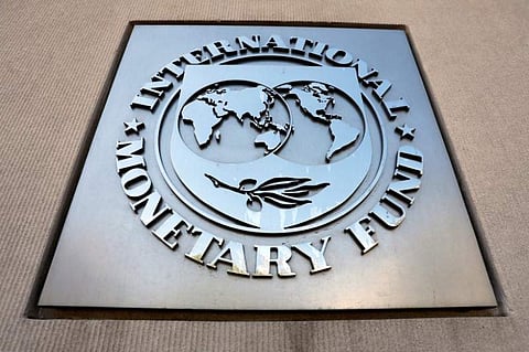 International Monetary Fund logo is seen outside the headquarters building in Washington D.C (Photo| Reuters)