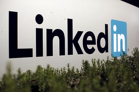 The logo for LinkedIn Corporation, a social networking networking website for people in professional occupations, is shown in Mountain View, California | Reuters