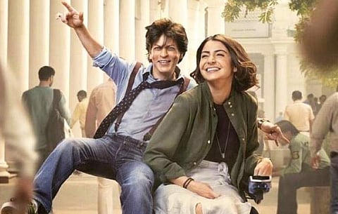 Shah Rukh Khan and Anushka Sharma in the poster of 'Zero' (Photo | Twitter)
