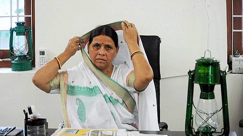 Former Bihar Chief Minister Rabri Devi.