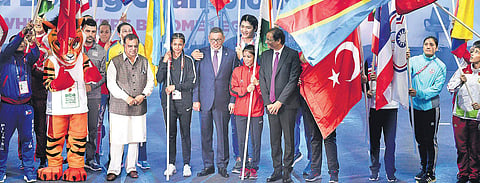 Athletes at the opening ceremony of the AIBA Women’s World Championships | parveen negi