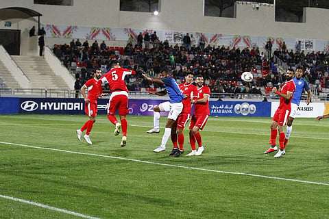 India went down 1-2 to Jordan in an international football friendly. (Photo: Twitter / IndianFootball)