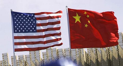 Image of China, US flags(File photo | AP)