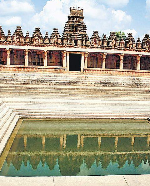 The 1,300-year-old temple at the base of Nandi Hills