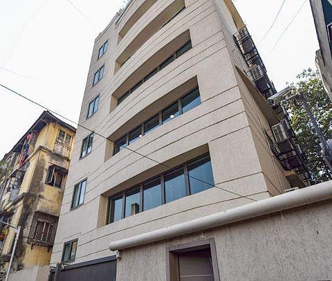 A cyclist rides past Chabad House in the Nariman House Colaba which was targeted during the 26/11 terror attack in 2008 in Mumbai Saturday Nov. 24 2018. | PTI