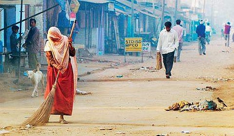 In India, keeping our cities and villages clean is the task of other people- those nameless Karmacharis who come for baksheesh during Diwali