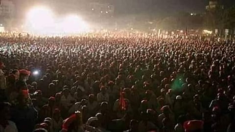 Protesting farmers at the national capital (Facebook photo)