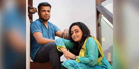 Late violinist Balabhaskar along with his wife Lakshmi. (File | EPS)