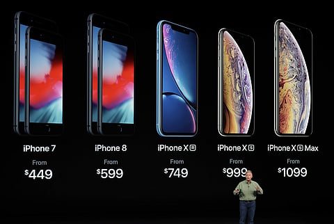 Phil Schiller, Apple's senior vice president of worldwide marketing, speaks about the new Apple iPhone XS, iPhone XS Max and the iPhone XR. (Photo |  Associated Press)