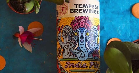 Tempest Brewing Co. from the village of Tweedbank had been selling its India Pils beer with a colourful image of the Hindu God. (Photo | Twitter)