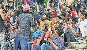 Delegates at the IFFK venue  Nandhakumar V H