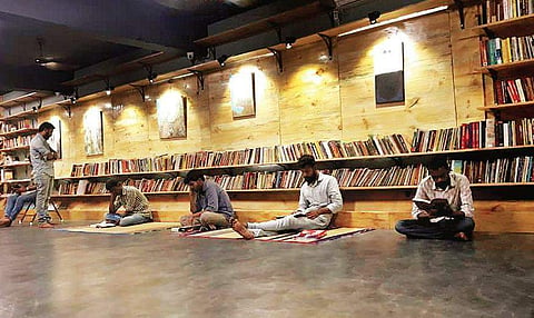 (Above) Koogai Film Movement set up a library to help directors fine tune their techniques. (Left) Padapetti (Reelbox) screens independent films.  Nakshatra Krishnamoorthy