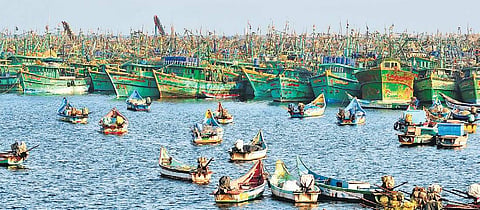 Deep-sea fishermen are at the mercy of the sea, and good communication systems can be life-saving. (File Photo)