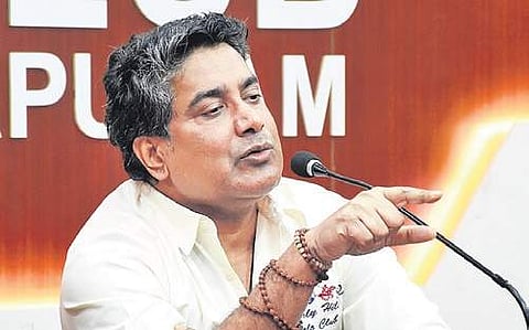 Director V A Shrikumar Menon  speaks at the T’Puram Press Club on Sunday | B P Deepu