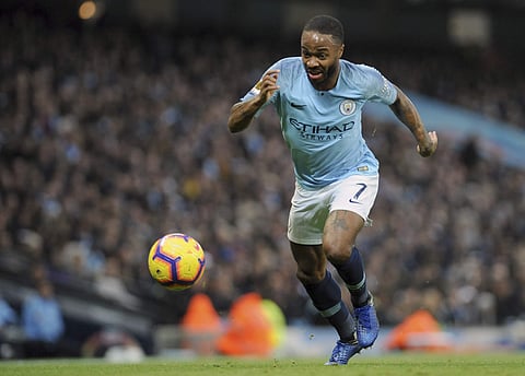 Manchester City's Raheem Sterling during the English Premier League match against Bournemouth at Etihad stadium | AP