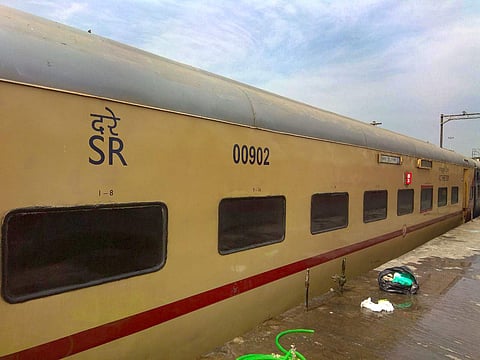 Coach refurbished under project Utkrisht allotted to Kongu Express. | Express Photo Services