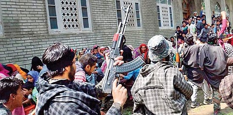 The active life of a militant is considered to be the time period between his joining  a militant group and his death or capture, according to security forces | pti