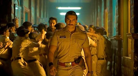 Bollywood actor Ranveer Singh in 'Simmba'. (Photo | YouTube Screengrab)