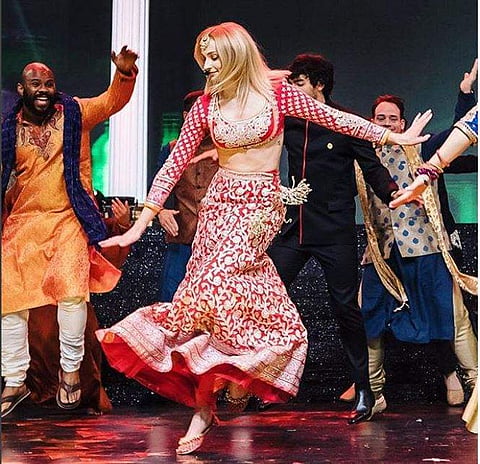 Sophie Turner at Priyanka-Nick's sangeet night. (Photo: Instagram)