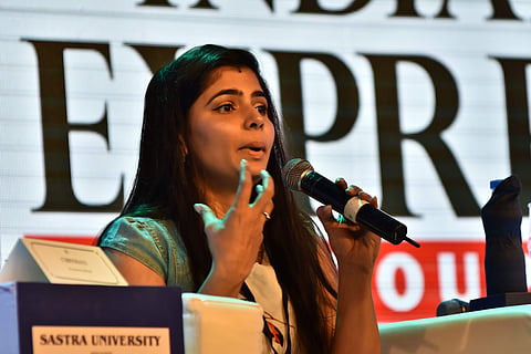 Singer, translator, dubbing artist and MeToo campaigner Chinmayi Sripaada. (Photo | EPS)
