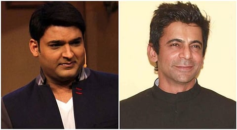 Bollywood actors Kapil Sharma (L) and Sunil Grover
