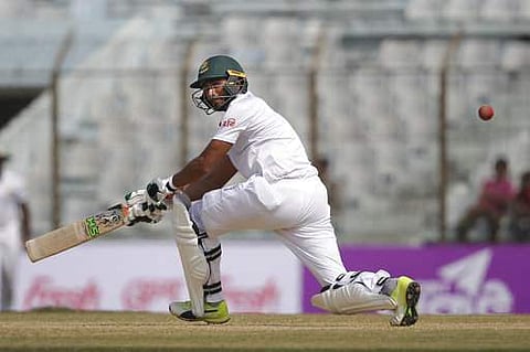 Skipper Mahmudullah Riyad finished unbeaten on 83 after helping Bangladesh make 513 in the first innings of the opening Test against Sri Lanka. | Photo: AP