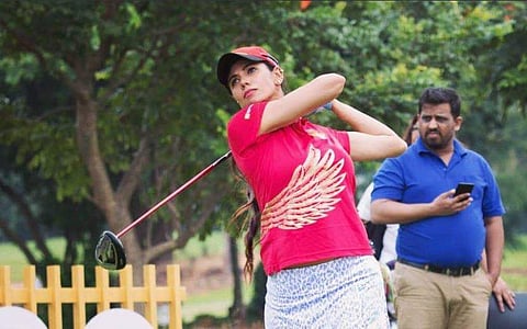 Indian golfer Sharmila Nicollet (Twitter/Sharmila Nicollet)