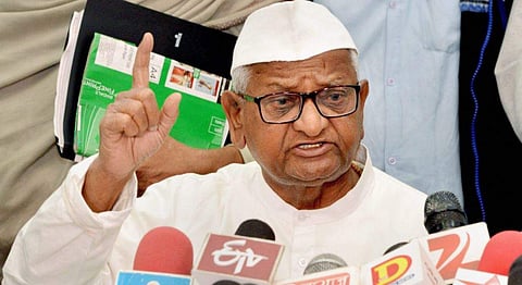 Social activist Anna Hazare