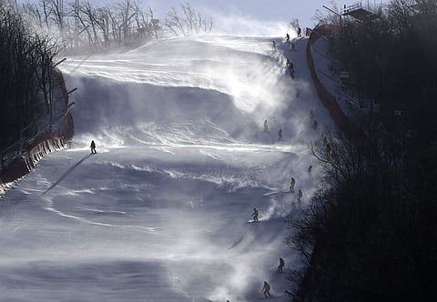 The ongoing Winter Olympics in Pyeongchang recently saw the conclusion of the free dance figure skating team event and several snowboarding events. Here are some mind-blowing pictures of the athletes' graceful movements on ice and snow! (Photo | AP)