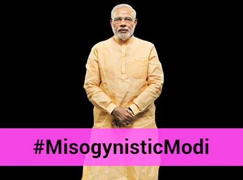The Congress today posted a video accusing the BJP and its leaders of harbouring a 'misogynistic' attitude. (Photo | Twitter)
