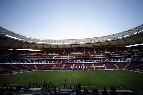 Wanda Metropolitano stadium in Madrid. | AP