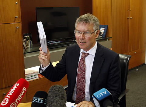 New Zealand Trade Minister David Parker speaks to reporters in Wellington, New Zealand Wednesday, Feb. 21, 2018. | AP