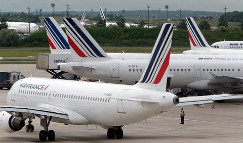 Air France's  pilots, cabin crew and ground staff protest over pay hike. |AP