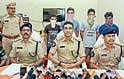 The Maoists, who surrendered on Tuesday, are pictured with the police in Kakinada on Tuesday  | Express