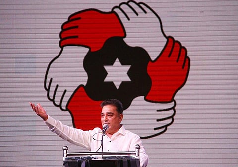 Kamal Haasan launches Makkal Needhi Maiam at Madurai | (Express photo by KK Sundar)