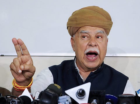 Shri Rajput Karni Sena's chief patron Lokendra Singh Kalvi (File | PTI)