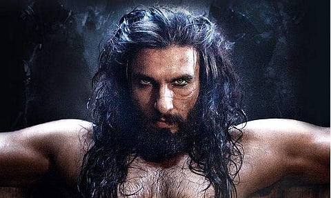 Ranveer Singh as Alauddin Khilji in the Padmaavat poster. (Twitter | Ranveer Singh)