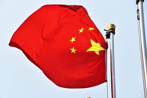 Chinese flag used for representation.