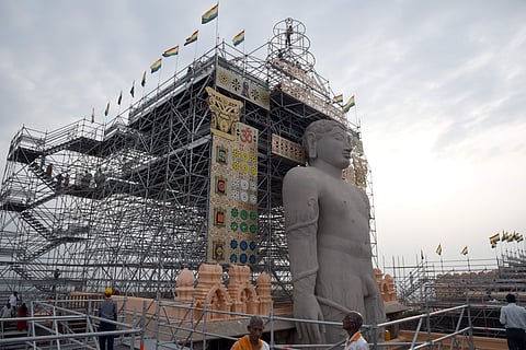 Mahamastakabhisheka is held once in 12 years, and the festivities are being held for the second time in this millennium. (Photo: EPS)