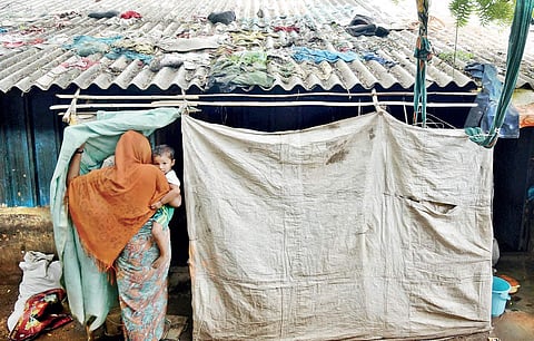 A representative picture of a Muslim woman with her child, in Hyderabad  | EPS
