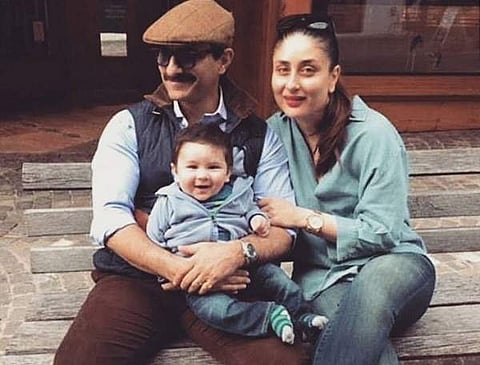 Kareena Kapoor with husband Saif Ali Khan and son Taimur.  (Photo | Instagram)