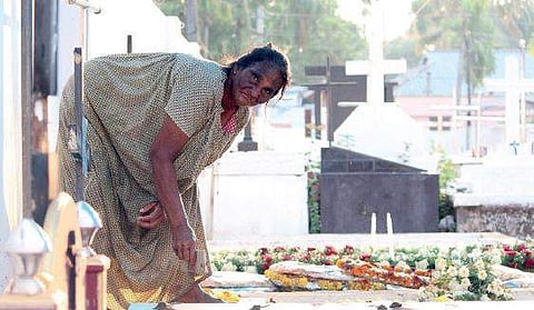 Baby, the cemetery keeper of Manjumatha church  K Shijith