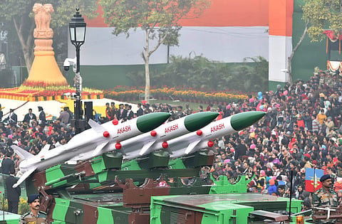 Surface-to-air missile defense system developed by the DRDO and produced by Bharat Dynamics Limited | PTI