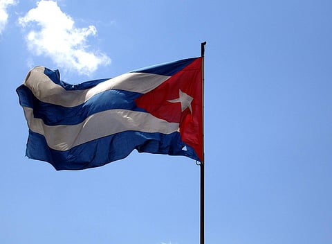 Cuban flag used for representation.