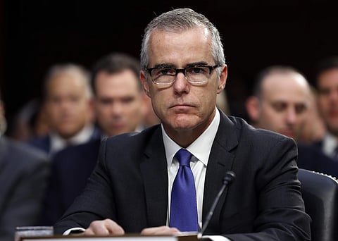 Former FBI Deputy Director Andrew  McCabe Andrew McCabe was a regular target of President Donald Trump's anger and criticism. (Photo | AP)