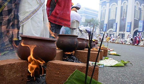 The Attukal Pongala Mahotsavam is a 10-day festival, which falls during February-March every year, the month of Makaram-Kumbham according to the Malayalam calendar. (Express Photo |  BP Deepu)
